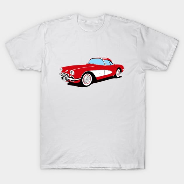 57 Corvette T-Shirt by ilrokery